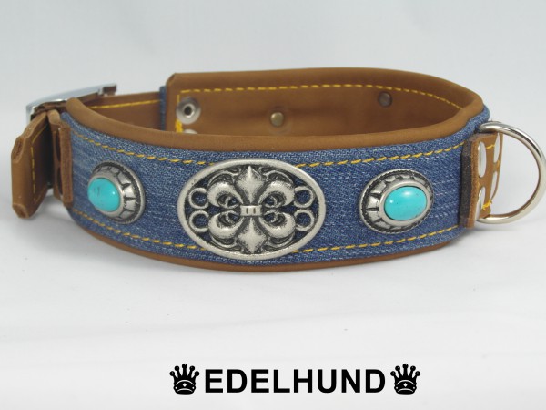 Luxus Hundehalsband Jeans &quot;Texas&quot;